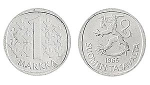1 markka, 1965 (tyyppi 1964)